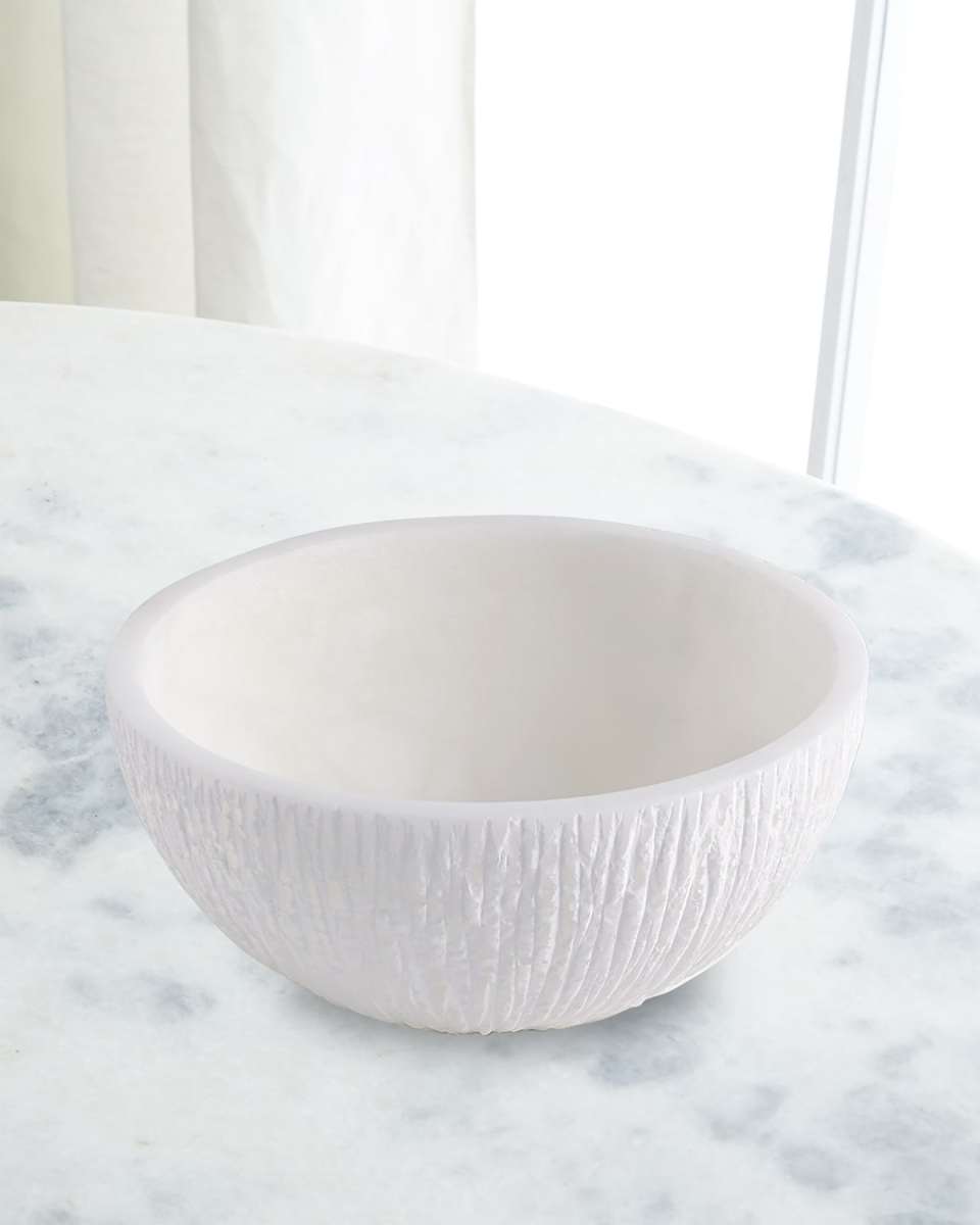Chiseled Alabaster Bowl - Large